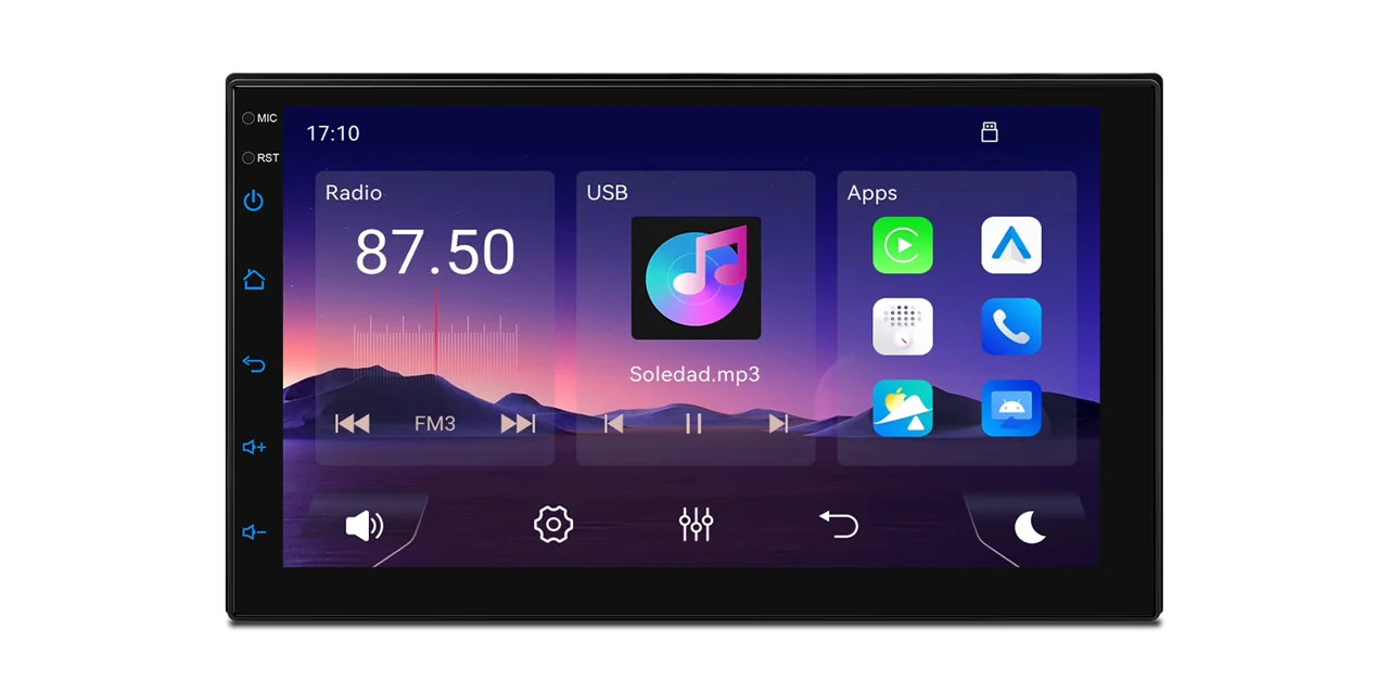 XTRONS TL700L – 7″ Linux autoraadio, universaalne 2 DIN | CarPlay / Android Auto