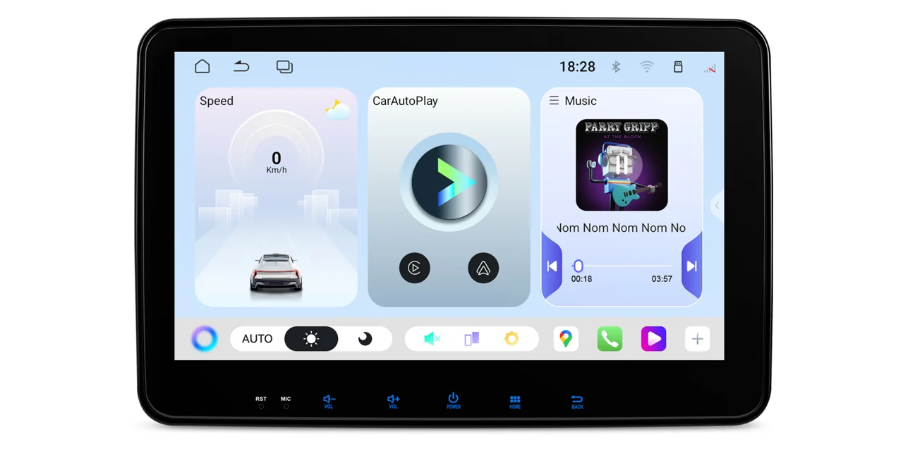 XTRONS TUAH122L – 10,1″ Android 15 autoraadio, universaalne 2 DIN, 6/128 GB | CarPlay / Android Auto