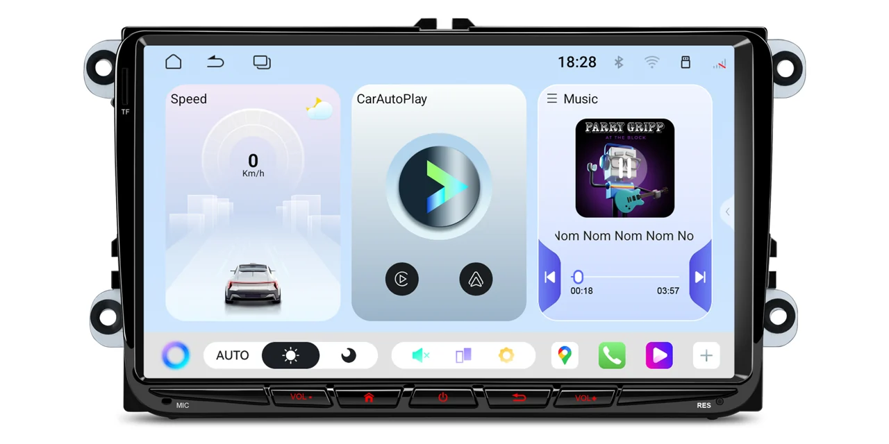 XTRONS UA95MTVL – 9″ Android 15 autoraadio, Volkswagen / Škoda / SEAT, 4/64 GB | CarPlay / Android Auto