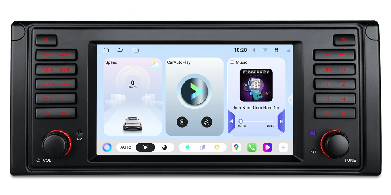 XTRONS UAH7539BL – 7″ Android 15 autoraadio, BMW E39, 6/128 GB | CarPlay / Android Auto