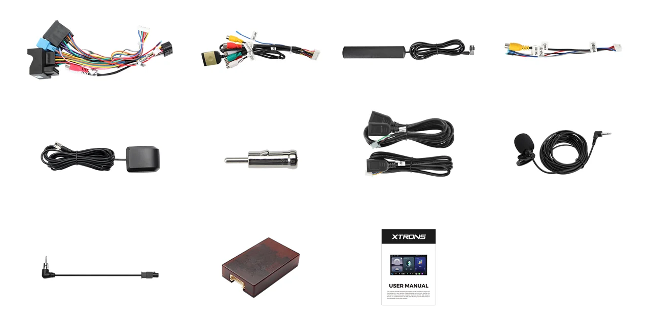 XTRONS UAH7546BL — Komplektis