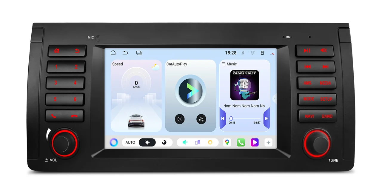 XTRONS UAH7553BL – 7″ Android 15-bilstereo, BMW X5 E53, 6/128 GB | CarPlay / Android Auto