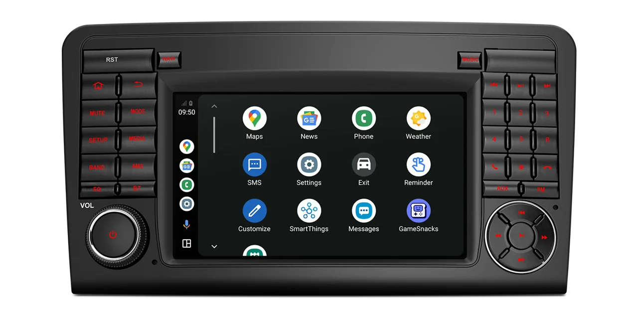 XTRONS UAH75M164L – 7″ Android 15 autoraadio, Mercedes-Benz ML W164 / GL X164, 6/128 GB | CarPlay / Android Auto XTRONS UAH75M164L – 7″ Android 15 autoraadio, Mercedes-Benz ML W164 / GL X164, 6/128 GB | CarPlay / Android Auto