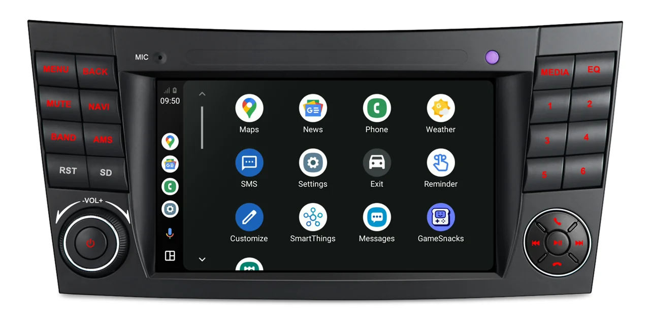XTRONS UAH75M211L – 7″ Android 15 autoraadio, Mercedes-Benz E W211 / CLS W219, 6/128 GB | CarPlay / Android Auto XTRONS UAH75M211L – 7″ Android 15 autoraadio, Mercedes-Benz E W211 / CLS W219, 6/128 GB | CarPlay / Android Auto