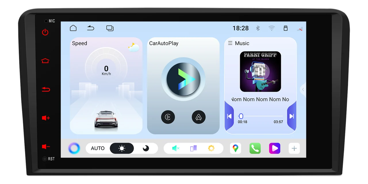 XTRONS UAH85A3AL – 8″ Android 15 autoraadio, Audi A3 8P / S3 / RS3, 6/128 GB | CarPlay / Android Auto