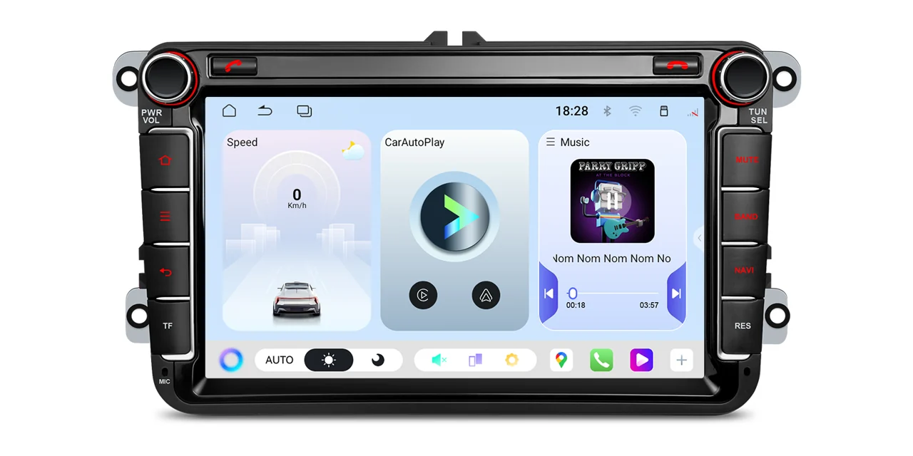 XTRONS UAH85MTVL – 8″ Android 15 autoraadio, Volkswagen / Škoda / SEAT, 6/128 GB | CarPlay / Android Auto